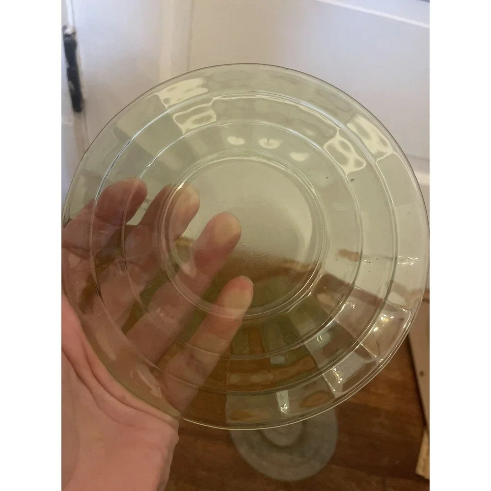 Vintage Anchor Hocking Uranium Depression Glass‎ Plates 6.25